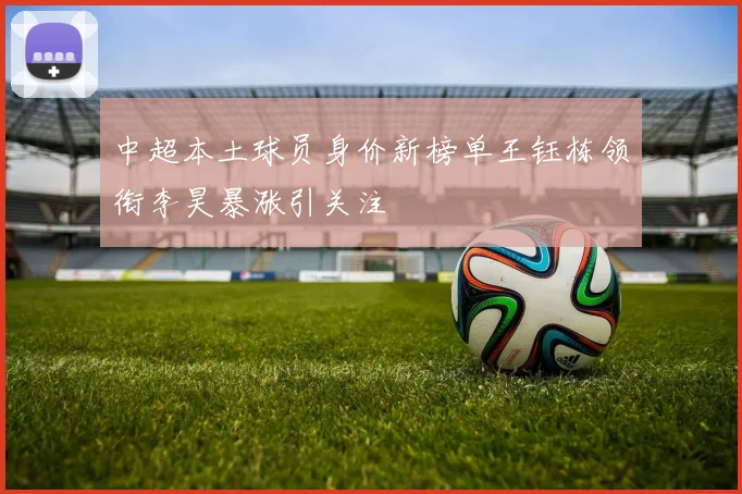 中超本土球员身价新榜单王钰栋领衔李昊暴涨引关注